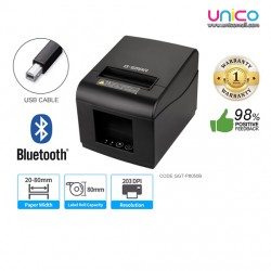 G-SMAR 80mm Receipt Desktop Thermal Printer -USB and Bluetooth Connectivity for Business Efficiency.