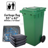 Heavy Duty Garbage Plastic Bag 35 x 40 Inches (889mm Width x 1016mm Height) 10pcs/pack