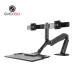 Dual Monitor Sit Stand Plus Keyboard 22" to 27" Dual Monitor Sit Stand Plus Keyboard 22" to 27"