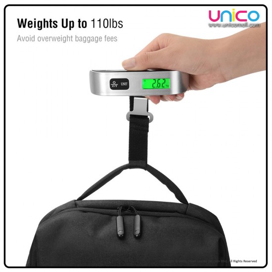 INFINEO DLS02: Precision Portable Digital Luggage Scale with LCD Display