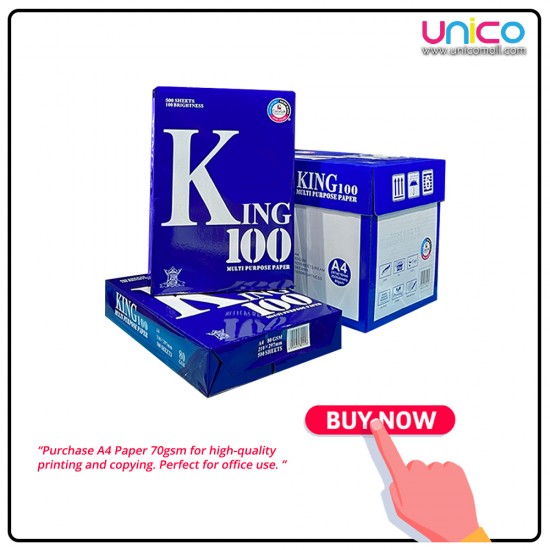 [5 REAMS] A4 Paper 70gsm 500 Sheets - Premium Quality Office Paper