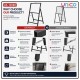 Portable Sidewalk A-Frame Advertising Sign Stand 120x80cm Iron