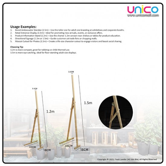 Promotional 1.5m Wooden Human Standee – Durable Cutout for Shops, Booths & Branding Promotional 1.5m Wooden Human Standee – Durable Cutout for Shops, Booths & Branding