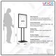 Double-Sided Windproof Display Stand for Banners – Heavy Duty Sign Holder for Outdoor & Indoor Use (Black) Double-Sided Windproof Display Stand for Banners – Heavy Duty Sign Holder for Outdoor & Indoor Use (Black)