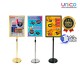 A2 Floor Poster Display Stand – Right Angle Frame with Weighted Base for Shops & Events (Silver / Black / Gold)
