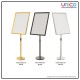 A2 Floor Poster Display Stand – Right Angle Frame with Weighted Base for Shops & Events (Silver / Black / Gold)