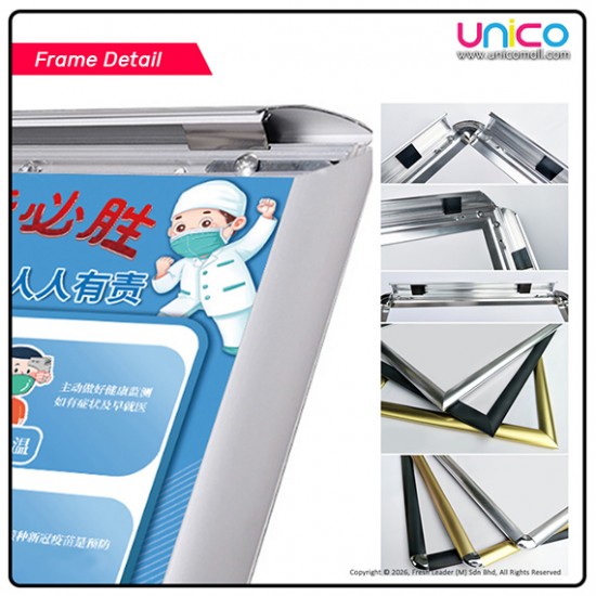 A3 Pedestal Display Stand – Freestanding Right Angle Sign Holder for Retail & Office Use