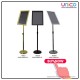 A3 Pedestal Display Stand – Freestanding Right Angle Sign Holder for Retail & Office Use