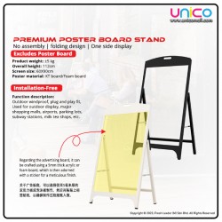 Premium Poster Board Stand (60x90cm) - Single Sided