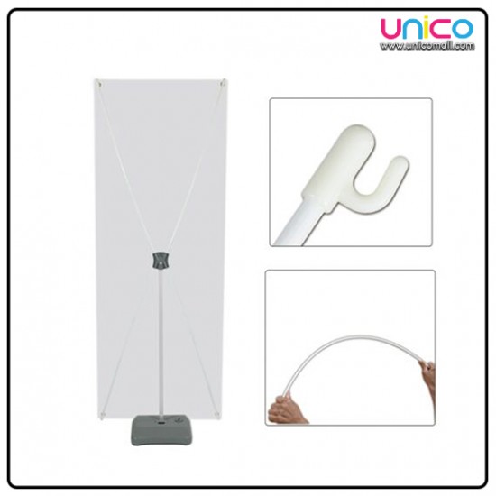 Indoor outdoor water injection X banner stand 60 x 160cm