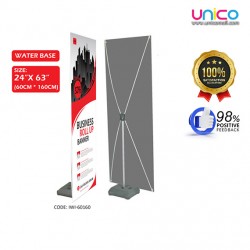Indoor outdoor water injection X banner stand 60 x 160cm