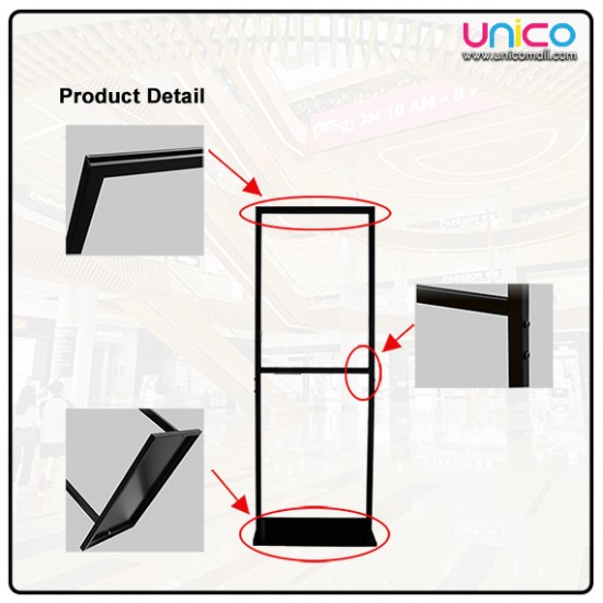 Metal Poster Display Double Stand 60x80cm Metal Poster Display Double Stand 60x80cm