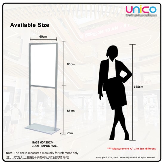Metal Poster Display Double Stand 60x80cm Metal Poster Display Double Stand 60x80cm