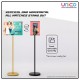 Elegant A4 Sign Stand for Retail & Events – Freestanding Gold/Silver Poster Display with Round Base