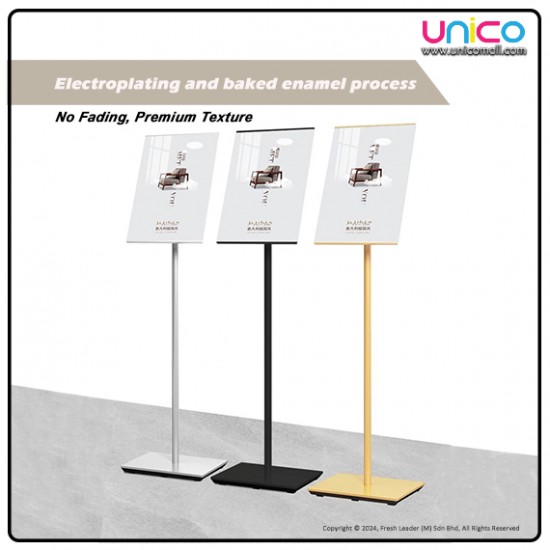 Frameless A4 Display Board Stand – Modern Black, Silver, Gold Sign Holder for Events Frameless A4 Display Board Stand – Modern Black, Silver, Gold Sign Holder for Events