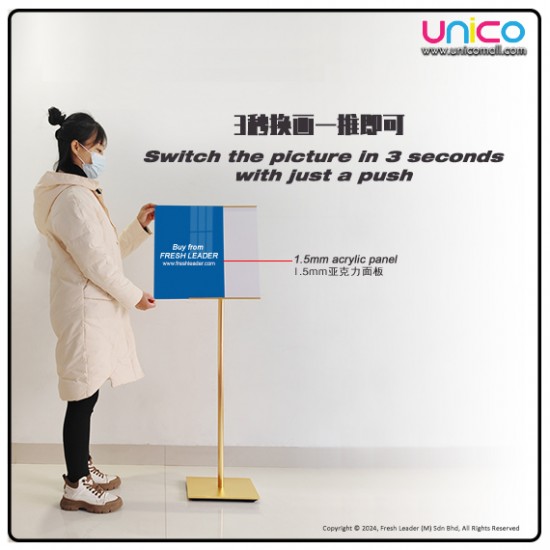 Frameless A4 Display Board Stand – Modern Black, Silver, Gold Sign Holder for Events Frameless A4 Display Board Stand – Modern Black, Silver, Gold Sign Holder for Events
