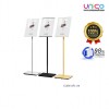 Frameless A4 Display Board Stand – Modern Black, Silver, Gold Sign Holder for Events
