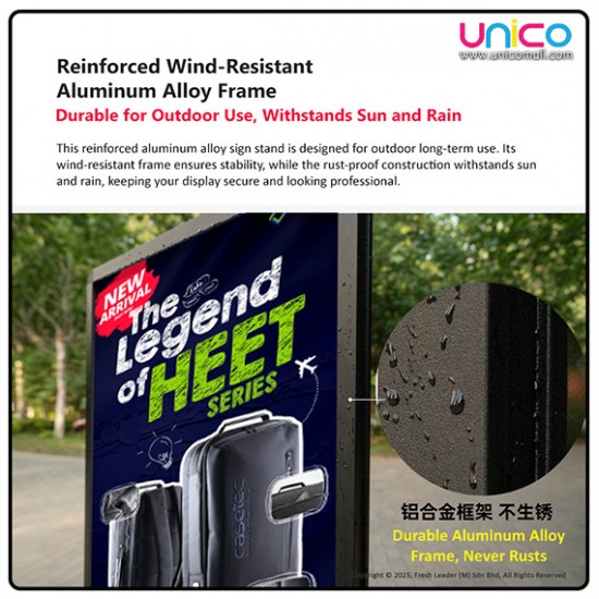 Heavy Duty 60x90cm Water-Filled Sign Stand – Aluminum Outdoor Display Frame with Wheels Heavy Duty 60x90cm Water-Filled Sign Stand – Aluminum Outdoor Display Frame with Wheels
