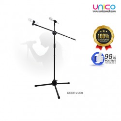 Height Adjustable Foldable Tripod Microphone Stand 