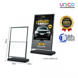 Durable Windproof Aluminum Poster Stand | 80x120cm Display Solution