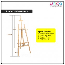 Paint Like a Pro: Discover the Perfect 170cm Wooden Easel!