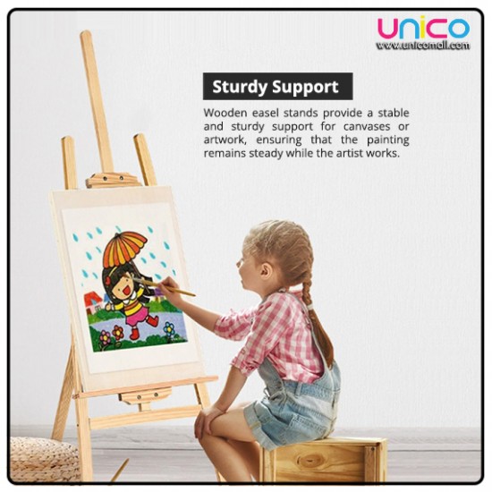 Paint Like a Pro: Discover the Perfect 170cm Wooden Easel!
