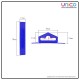 100pcs : Aircraft Hole Plastic Hook (70mm x 25mm) 100pcs : Aircraft Hole Plastic Hook (70mm x 25mm)