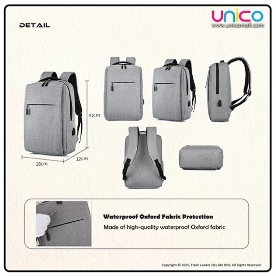 Affordable Laptop Backpack with USB Charging Port – Everyday School & Office Bag (14–15.6 Inch)