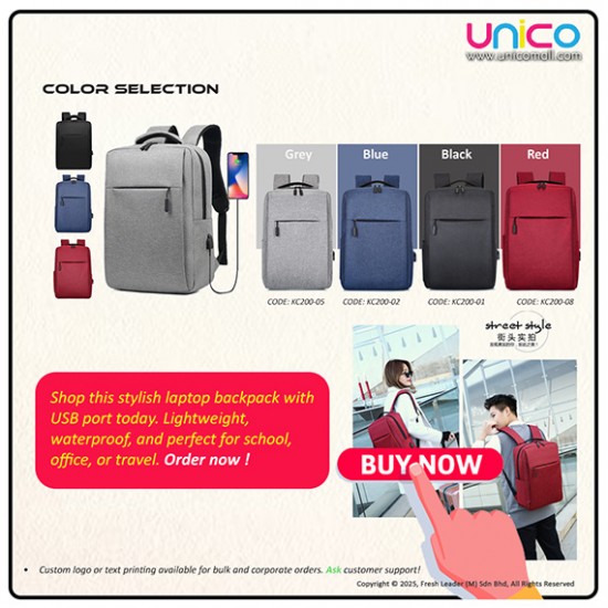 Affordable Laptop Backpack with USB Charging Port – Everyday School & Office Bag (14–15.6 Inch)