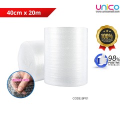  Single Layer Bubble Wrap Roll (40cm x 20m)