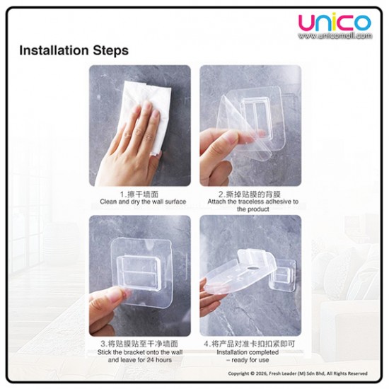 Easy Install No-Drill CCTV Camera Wall Mount – Universal Indoor Security Camera Holder