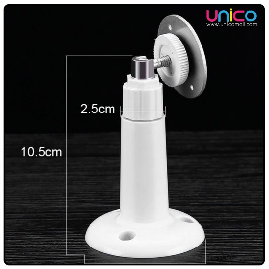 Universal ABS Wall Mount Bracket with Metal Base for Indoor IP Cameras Universal ABS Wall Mount Bracket with Metal Base for Indoor IP Cameras