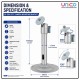 CCTV Camera Mounting Bracket 170mm 360° Adjustable Wall Mount