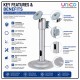 CCTV Camera Mounting Bracket 170mm 360° Adjustable Wall Mount