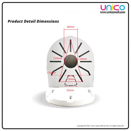 Dome CCTV Camera Wall Mount Bracket – Secure Mount, 100x75x125mm & 100x135x160mm Dome CCTV Camera Wall Mount Bracket – Secure Mount, 100x75x125mm & 100x135x160mm