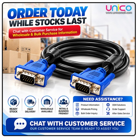 Infineo VGA Cable 3+2 Shielded Male to Male 1.5M 3M 5M