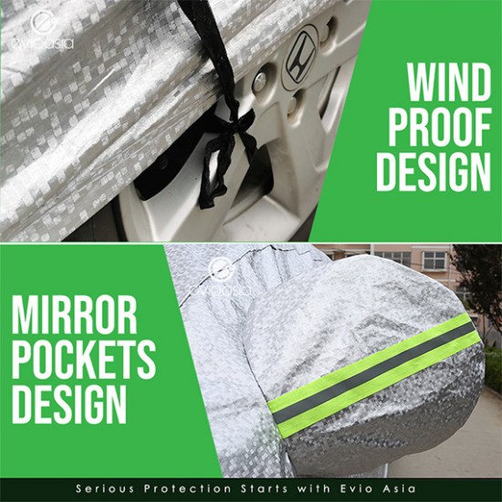 All-Weather Car Cover Aluminum – EvioAsia CCHS UV Sun & Rain Protection with Side Zipper All-Weather Car Cover Aluminum – EvioAsia CCHS UV Sun & Rain Protection with Side Zipper