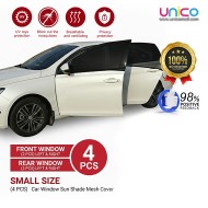 (4 PCS) Car Window Sun Shade Mesh Cover (Small, Front & Rear)