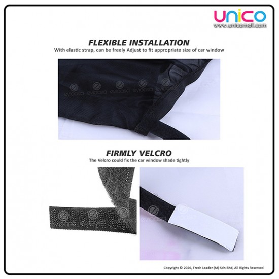 (4 PCS) Car Window Sun Shade Mesh Cover (Small, Front & Rear)