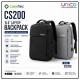CASETEC CS200 15.6-Inch Waterproof Laptop Backpack with USB Port