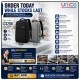 CASETEC CS200 15.6-Inch Waterproof Laptop Backpack with USB Port