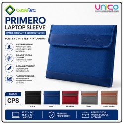 CASETEC Primero Water-Resistant Laptop Sleeve Bag 13.3-17 Inch
