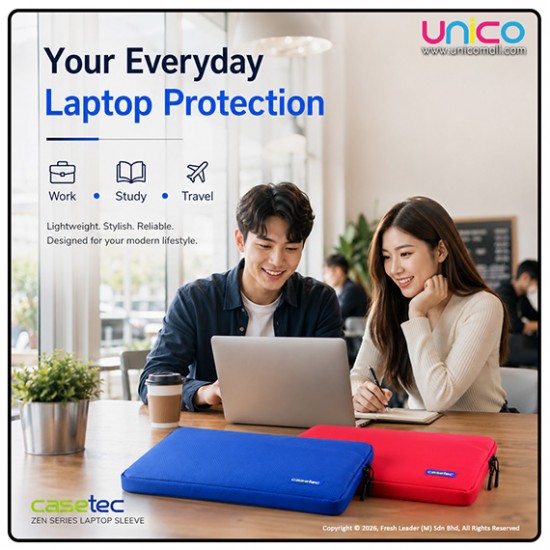 CASETEC ZEN Series 13.3, 14 & 15.6 Inch Laptop Sleeve