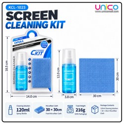Screen Cleaning Kit 120ml with Microfiber Cloth for Laptop & TV