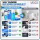 Screen Cleaning Kit 120ml with Microfiber Cloth for Laptop & TV