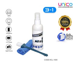 3-in-1 Screen Cleaning Kit – LCD, Laptop & Mobile Cleaner with Spray, Brush & Microfiber Cloth