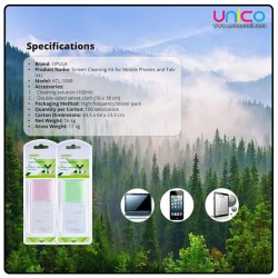 Opula Screen Cleaning Kit for Phone & Tablet – 100ml Spray with Microfiber Cloth