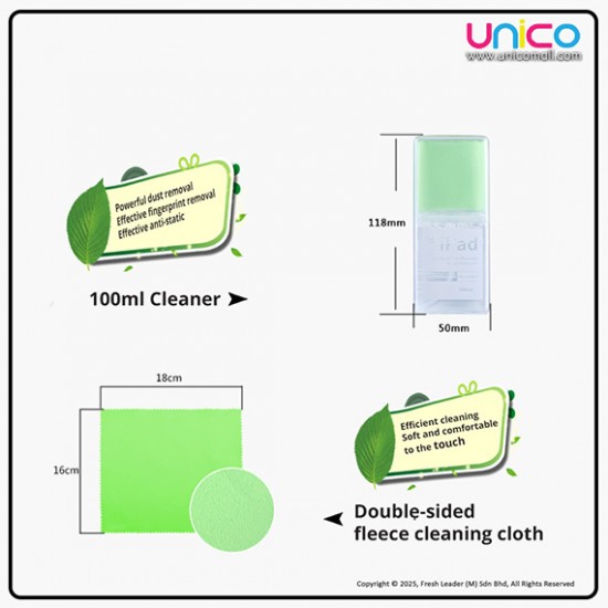 Opula Screen Cleaning Kit for Phone & Tablet – 100ml Spray with Microfiber Cloth Opula Screen Cleaning Kit for Phone & Tablet – 100ml Spray with Microfiber Cloth
