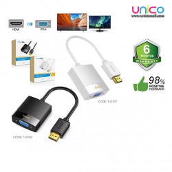 Gold Plated HDMI to VGA Adapter: High Definition Video Conversion | Unicomall.com