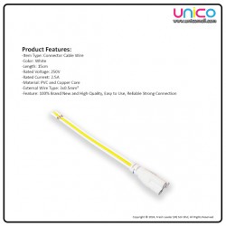 Single End 3 Pin LED Tube Connector Wire – 15cm (10 Pack) for LED Lighting Installation